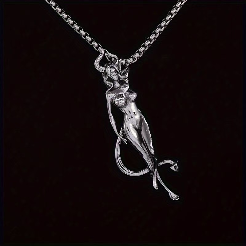 Anime Pendant Necklace - Gothic Punk Choker Pendant, Sexy Succubus