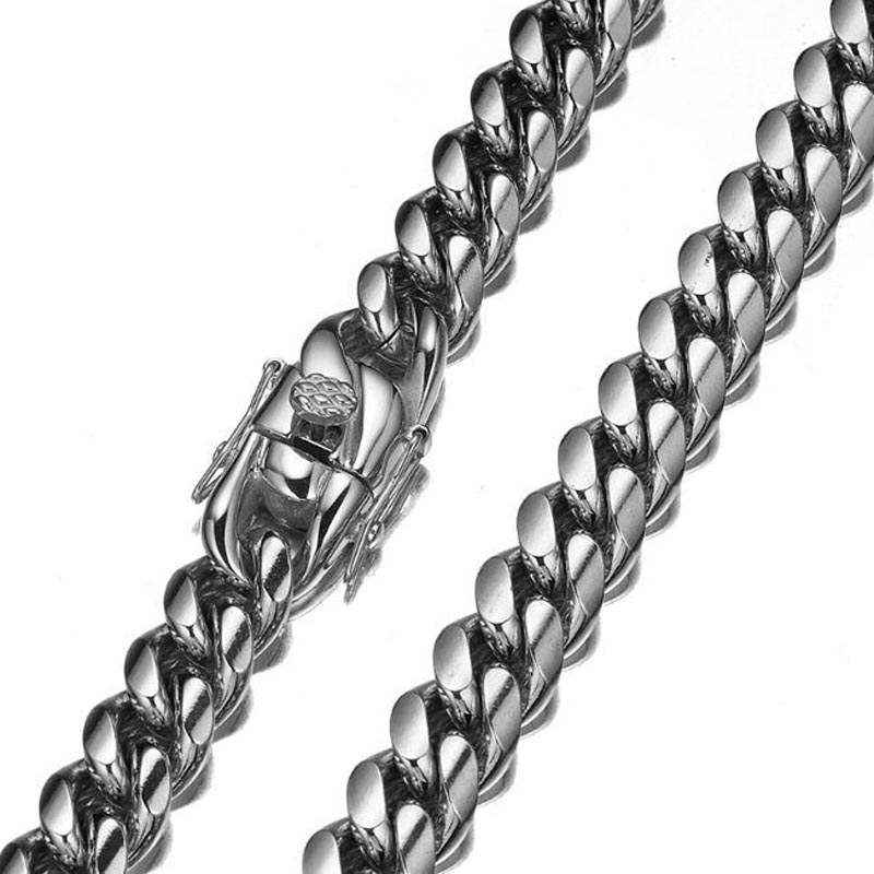 316L Stainless Steel Miami Cur - Cuban Link Chain 12Mm review and price