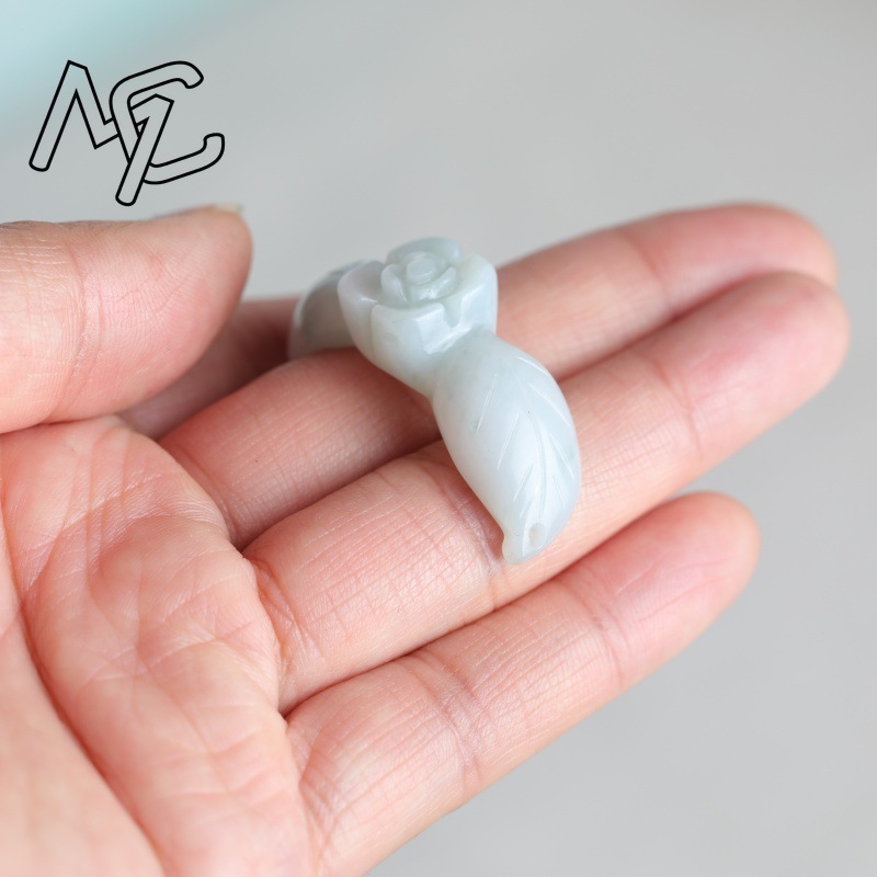 2PC Natural White Jadeite Jade - Earrings review and price