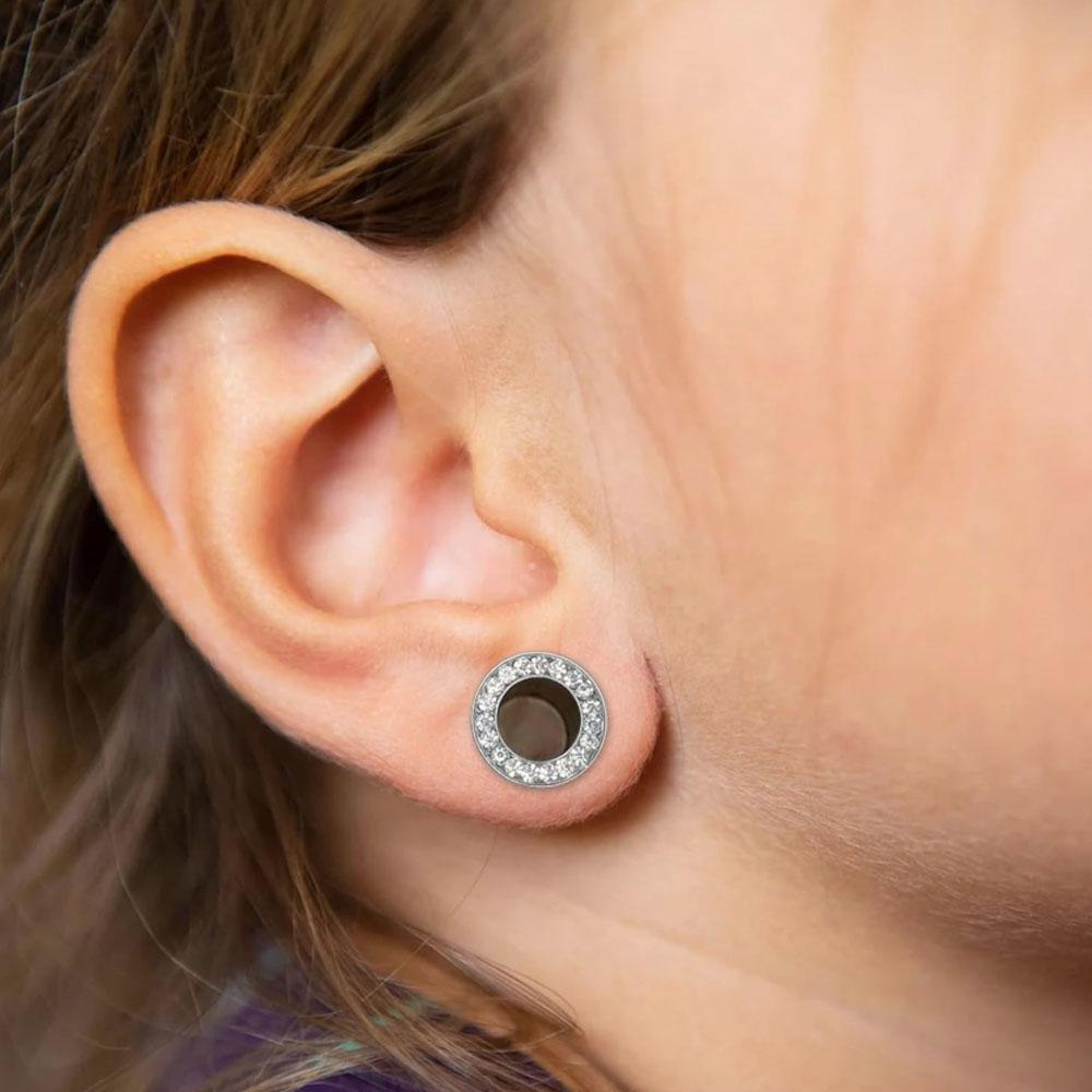 1Pcs Stainless Steel Ear Tunne - Earrings review and price