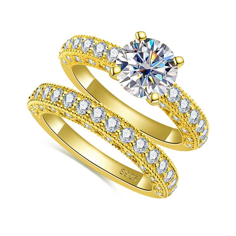Ring Set For Women 925 Sterlin - Moissanite Engagement Ring 1 Carat review and price