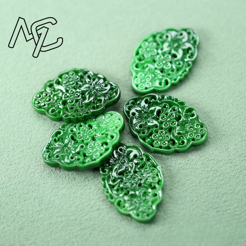 2pcs DIY Natural Dry Green Eme - Earrings review and price