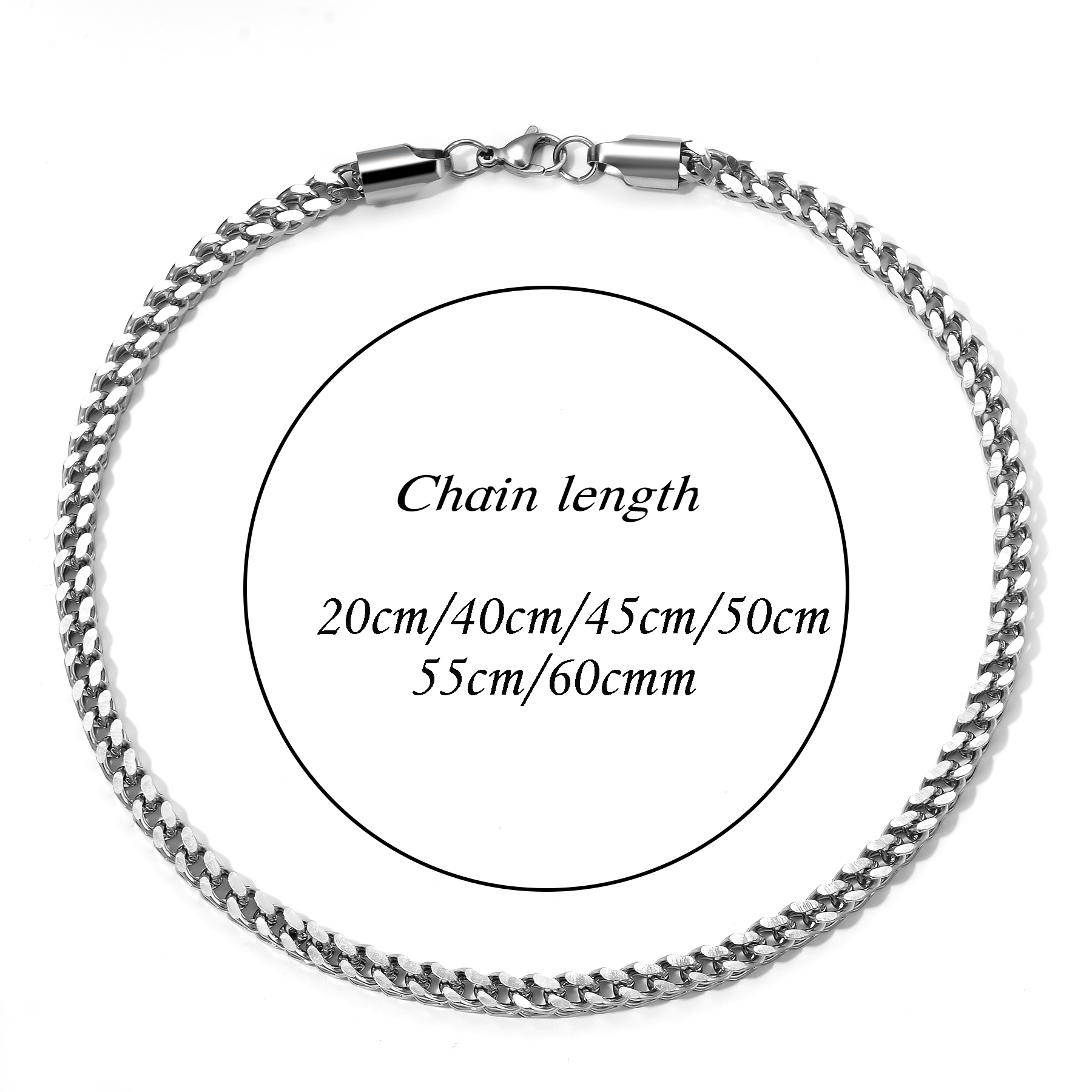 1Pc Size 3mm-5mm Gold/Silver C - Cuban Link Chain 12Mm review and price