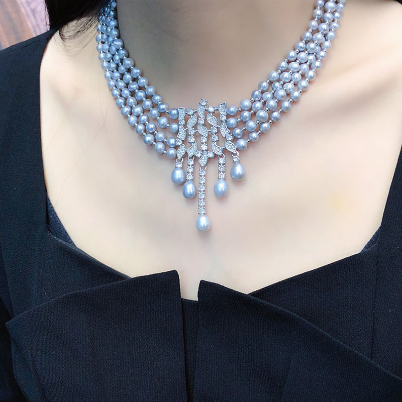 Freshwater Pearl Necklace, Vin - Pearl Choker Necklace Vintage review and price