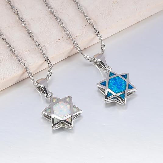 Star of David Opal Pendant Nec - Necklaces review and price