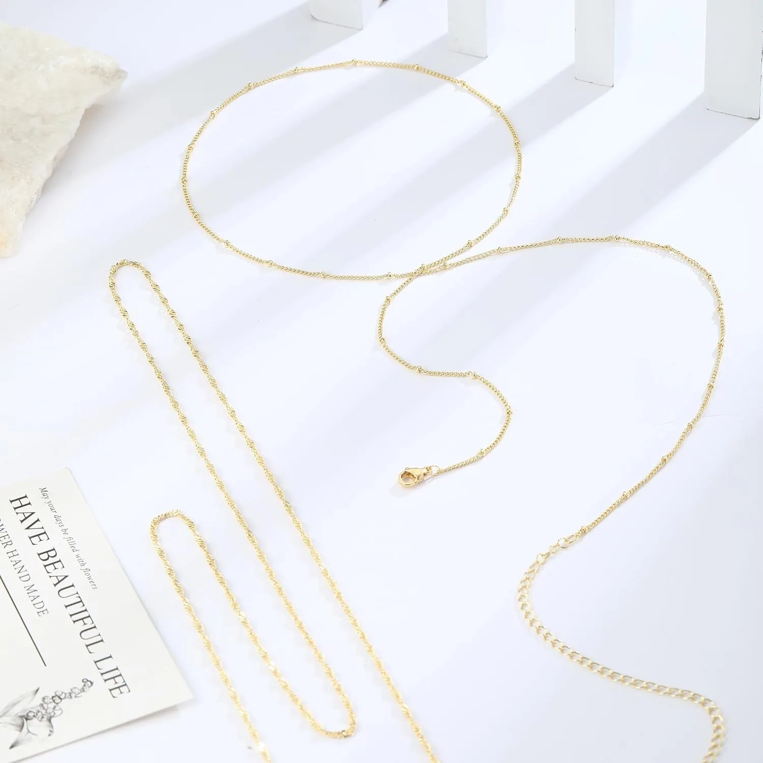 14k Gold Plated 26-33Inch Adju - Body Jewelry review and price
