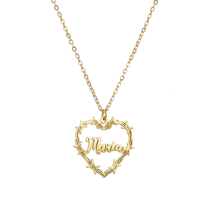 Goxijite Customized Name Love  - Custom Name Necklace Stainless Steel review and price