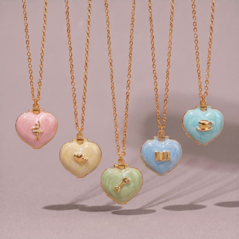 Vintage Heart Shape Photo Lock - Heart Locket Necklace Photo review and price